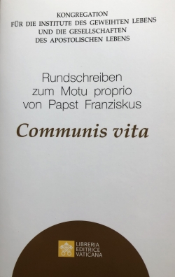 RUNDSCHREIBEN ZUM MOTU PROPRIO VON PAPST FRANZISKUS