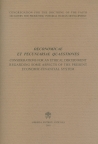 OECONOMICAE ET PECUNIARIAE QUAESTIONES (ENGLISH)